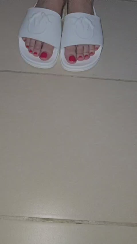 Ciabatte Pinko con logo Love Birds